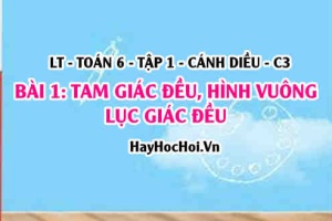 Công thức tính chu vi, diện tích hình vuông, Nhận biết tam giác đều, hình vuông và lục giác đều? Toán 6 bài 1 cd1c3